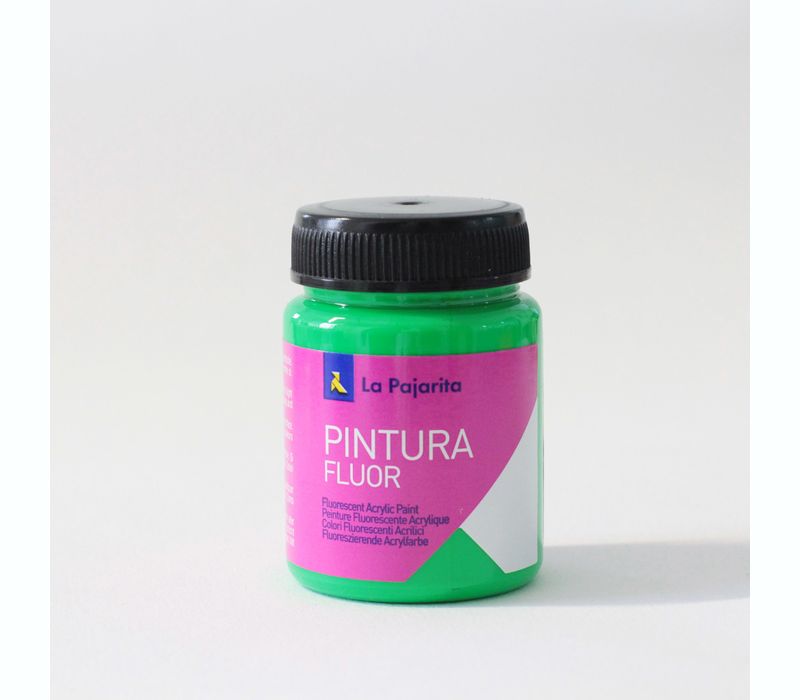 Pintura Fluorescente La Pajarita F-06 Verde 75ml. » Pinturas Valderas